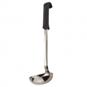 Soup Ladle Stainless Steel Black Handle