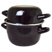 Enamel Mussel Pot 8.5inch 22cm