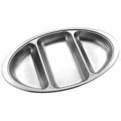 Vegetable Dish 36x21.5x 4cm 14inch 3 Div