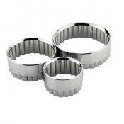 Metal Pastry Cutters x3