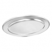 Oval Flat Stainless Steel 9inch/22cm
