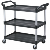 Service Trolley Black 102x49x100cm