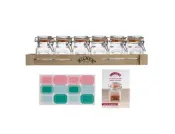 Kilner Glass Clip Top Spice Jar Set