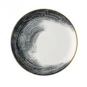 Homespun Accents Black Evolve Coupe Plate 11.25inch