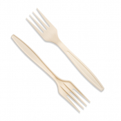 Natural Cornstarch Fork 180mm/7inch x100