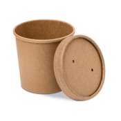Soup Container & Lid Kraft 26oz x250