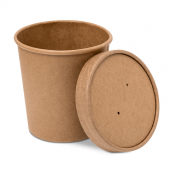 Soup Container & Lid Kraft 16oz x250