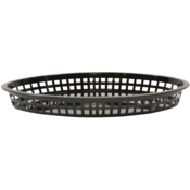 Texas Platter Basket Black Polypropylene 32.5x24x4cm