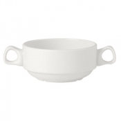 Simplicity White Handled Stacking Soup Cup 28.5cl (10oz)