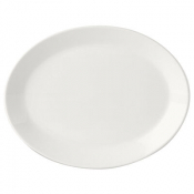 Simplicity White Oval Coupe Plate 34.25cm (13 1/2inch)
