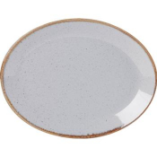 Stone Oval Plate 30cm/12inch