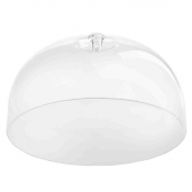 Round Cake Dome Clear SAN Plastic 28x28x15.5cm