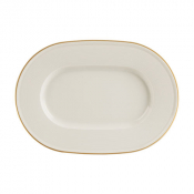 Line Gold Band Oval Plate 31cm