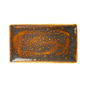 Steelite Vesuvius Amber Rectangle Three 33cm x 19cm (13inch x 7 1/2inch)