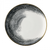 Homespun Accents Black Evolve Coupe Plate 8 2/3inch