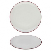 Modest Maroon Coupe Plate 28.5cm / 11.25inch