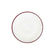Modest Maroon Double Well Saucer 16cm / 6.25inch