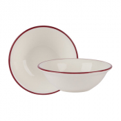 Modest Maroon Oatmeal Bowl 16cm/15oz