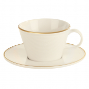 Line Gold Band Saucer 16cm