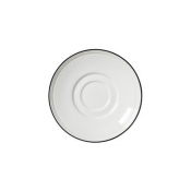 Bead Black Band Saucer 15cm (6inch)