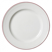 Bead Maroon Band Plate 28.5cm (11 1/4inch)
