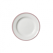 Bead Maroon Band Plate 16.5cm (6 1/2inch)