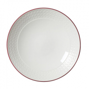 Bead Maroon Band Coupe Bowl 25.25cm 120.25cl (10inch 42 3/10oz)