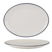 Modest Navy Oval Platter 36cm