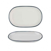 Modest Navy Oval Platter 28 x 18cm / 11inch x 7inch