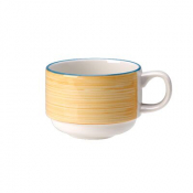 Steelite Rio Yellow Cup Stkg S.line 20cl 7oz