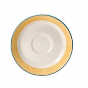 Rio Yellow Slimline Saucer 15.25cm (6inch)
