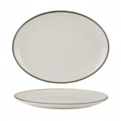 Modest Green Oval Platter 31cm