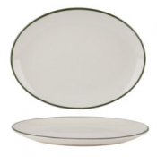 Modest Green Oval Platter 36cm