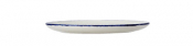 Blue Dapple Oval Coupe Plate 20.25cm (8inch)