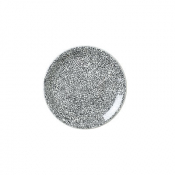 Ink Crackle Black Coupe Plate 15.25cm (6inch)