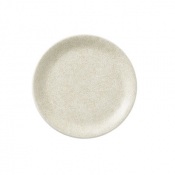 Crackle Reactive Taupe Coupe Plate 20.25cm (8inch)
