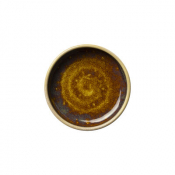 Aurora Vesuvius Amber Round Stacking Tray 10.25cm (4inch)