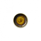 Aurora Vesuvius Amber Round Stacking Tray 7.5cm 7.67cl (3inch 2 7/10oz)