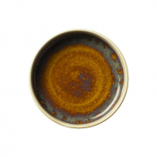 Aurora Vesuvius Amber Round Stacking Tray 20.25cm (8inch)