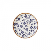 Flora Blue Coupe Plate 15.25cm (6inch)