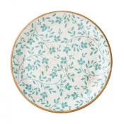 Flora Aqua Coupe Plate 25.25cm (10inch)