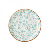 Flora Aqua Coupe Plate 20.25cm (8inch)