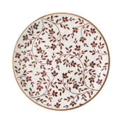 Flora Brown Coupe Plate 28cm (11inch)