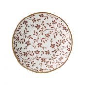Flora Brown Coupe Bowl 21.6cm 83.5cl (8 1/2inch 29 2/5oz)