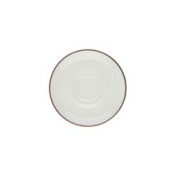 Modest Brown Double Well Saucer 16cm / 6.25inch