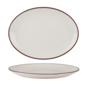 Modest Brown Oval Platter 31cm