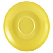 Porcelain Yellow Saucer 12cm