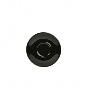 Porcelain Black Saucer 13.5cm/ 5.25inch