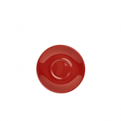 Porcelain Red Saucer 13.5cm/ 5.25inch