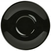 Porcelain Black Saucer 16cm/ 6.25inch